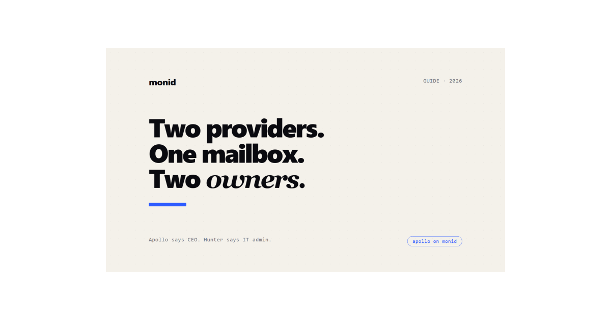 Apollo Email Finder API: one mailbox, two owners