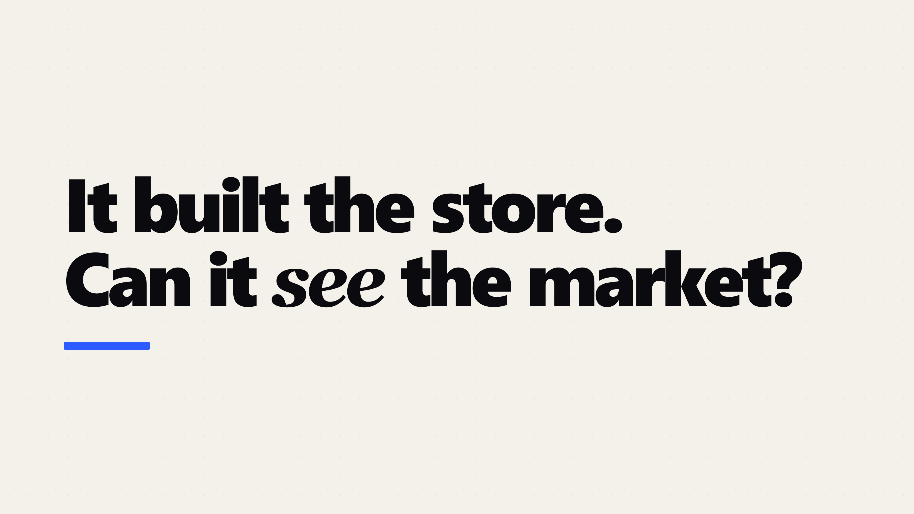 Agentic Commerce: The Store Builds Itself, Not the Market