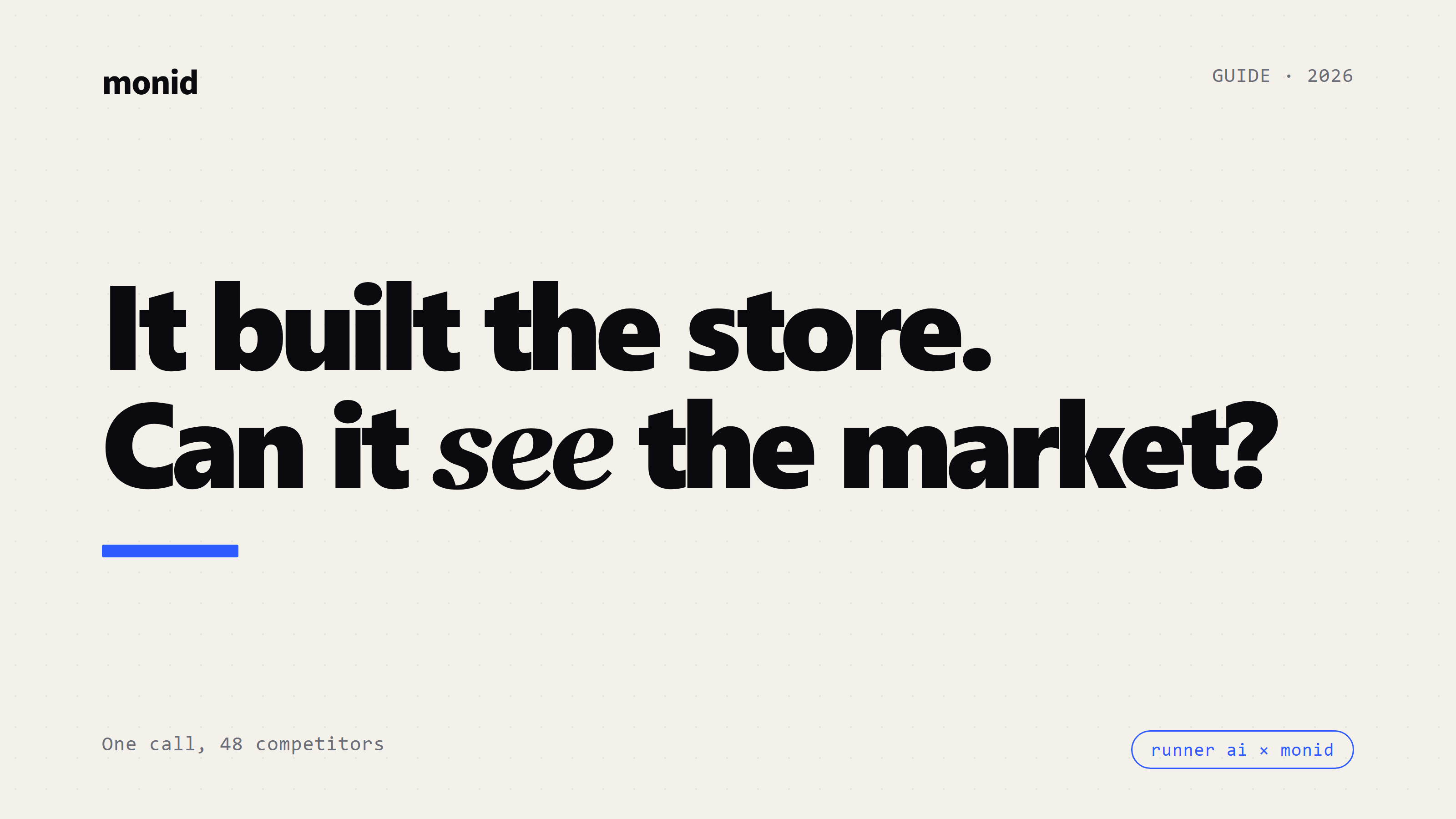 Agentic Commerce: The Store Builds Itself, Not the Market