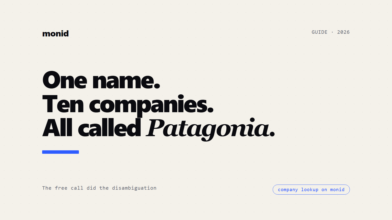 Buzzfile and the Company Lookup API: One Name, Ten Companies