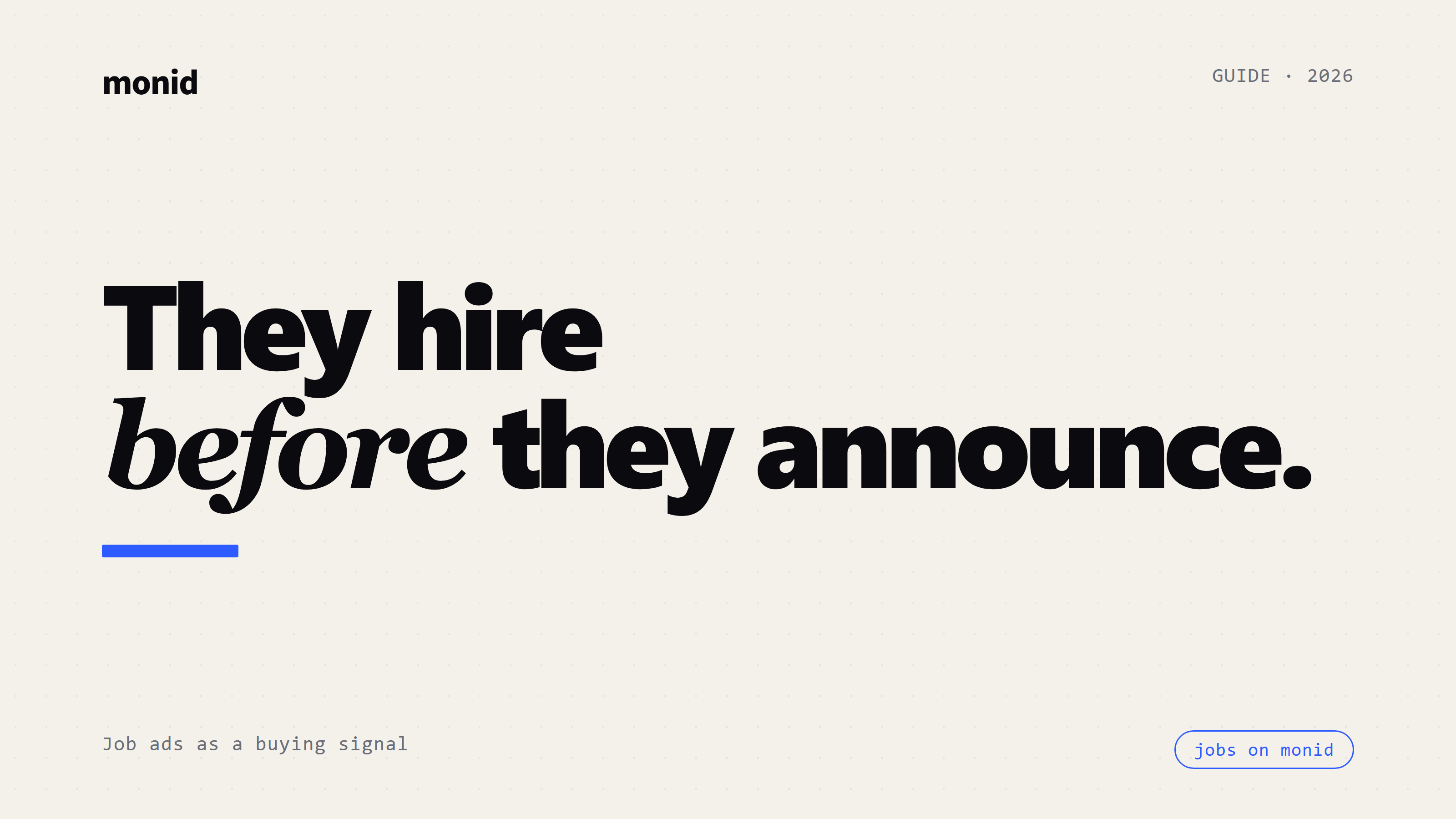 Jooble API and Job Postings Data: Hiring as a Buying Signal