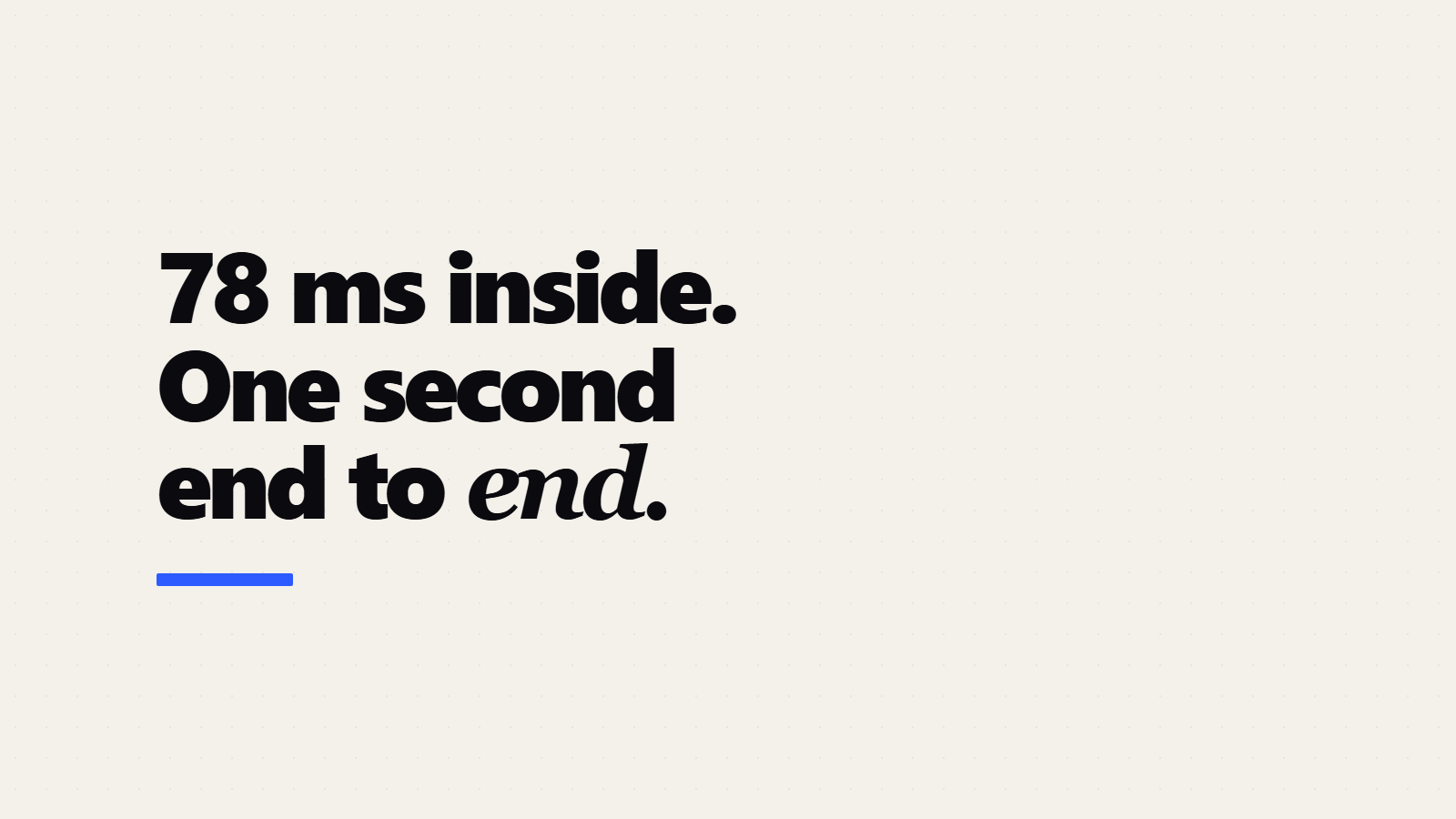 Octen AI Search API: 78 ms Inside, One Second End to End