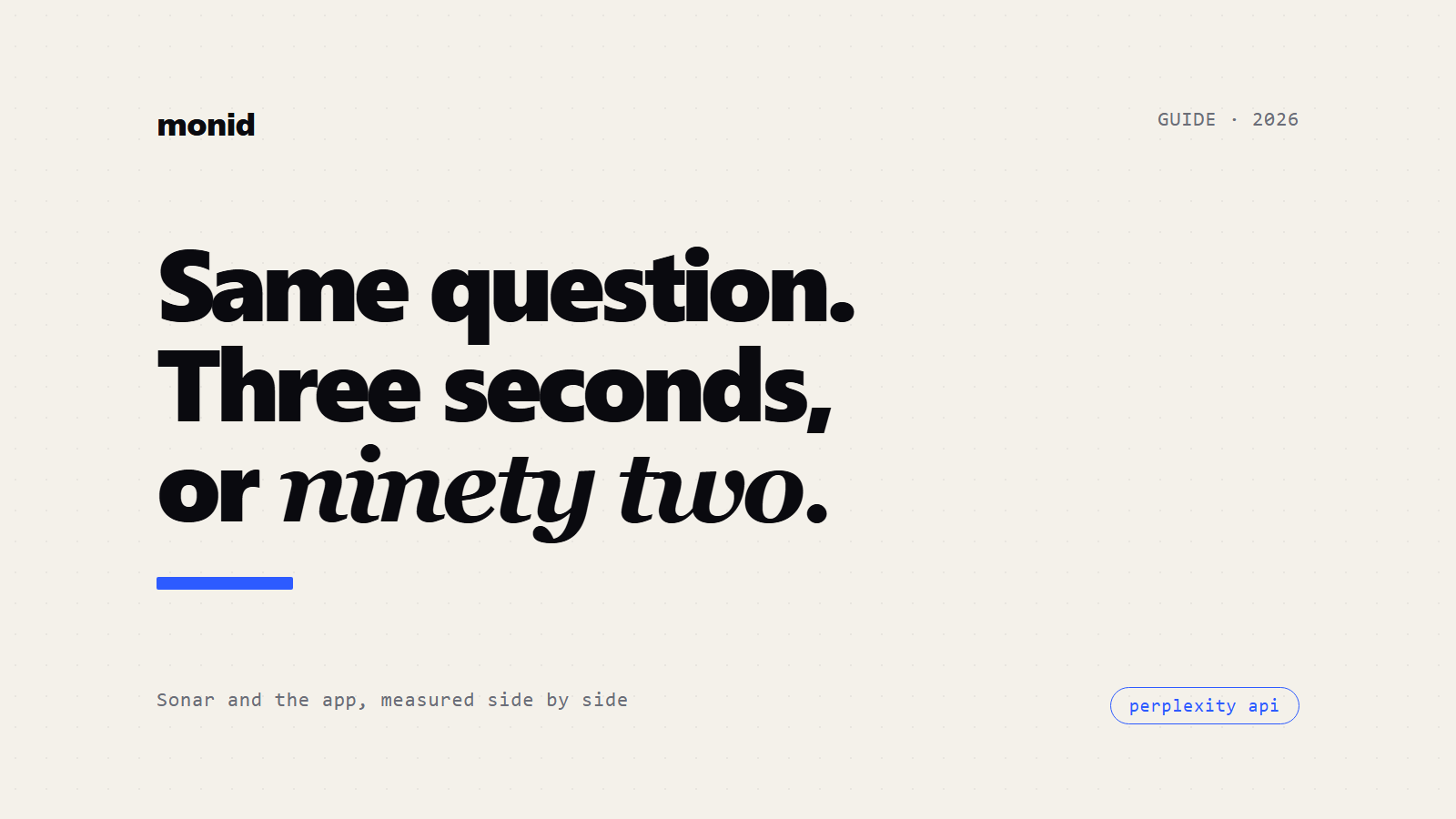 Perplexity API: Sonar and the App Answered the Same Question Differently