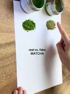 the outlier: real vs. fake MATCHA🍵 #matcha #matchalatte…